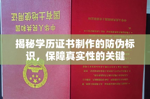 修文揭秘学历证书制作的防伪标识，保障真实性的关键